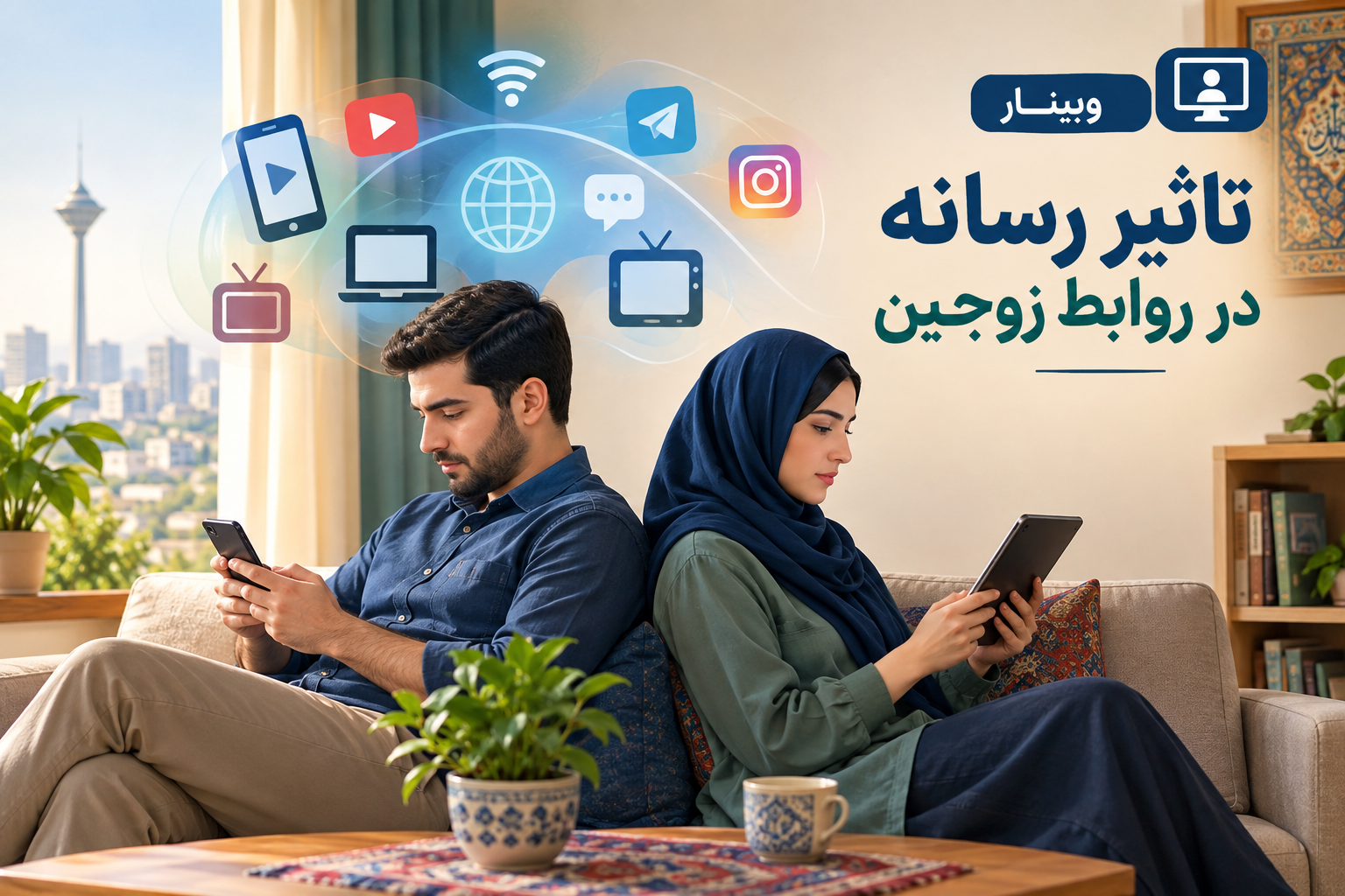 تاثیر رسانه در روابط زوجین ( کردستان 26 مهرماه)