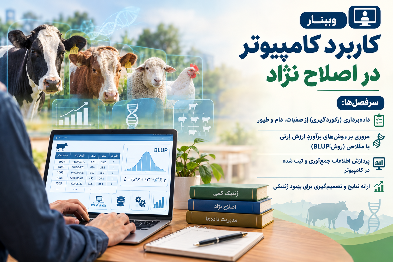 کاربرد کامپیوتر در اصلاح نژاد ( کردستان 29 مهرماه)